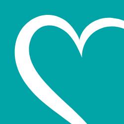 Ícone de coração azul